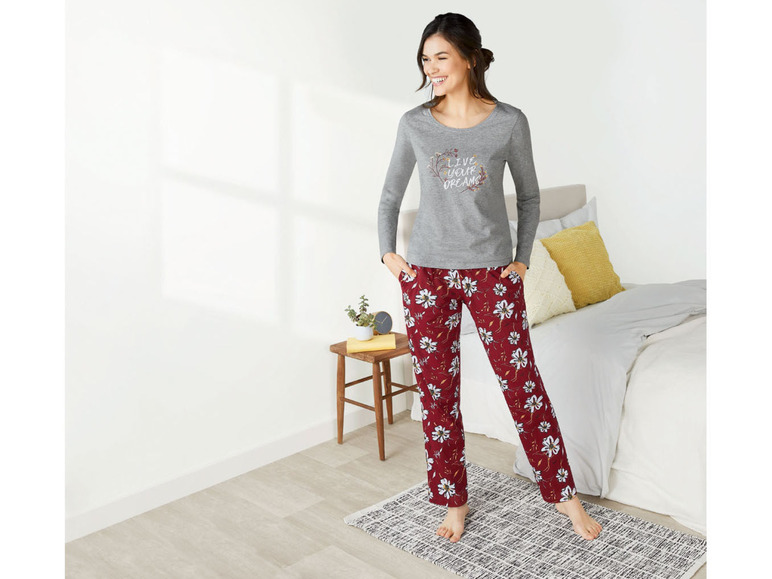 Gehe zu Vollbildansicht: esmara Damen Pyjama, mit Baumwolle - Bild 15