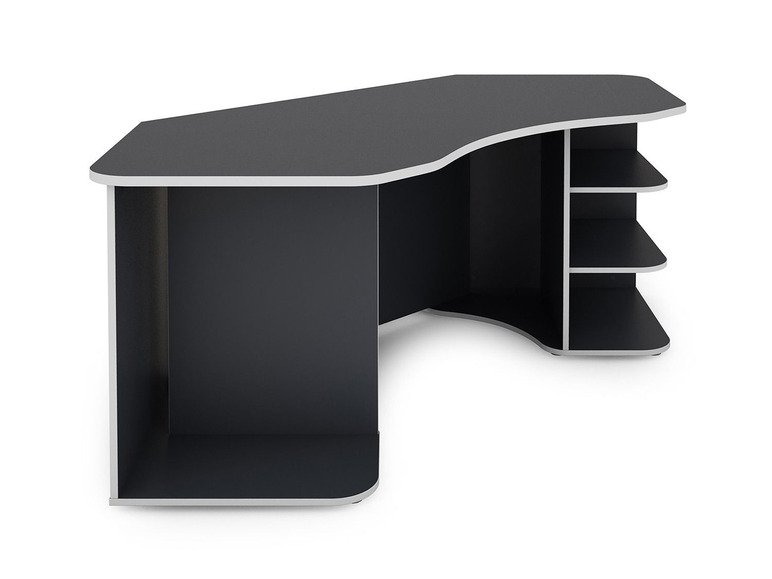 Gehe zu Vollbildansicht: Homexperts Gaming Schreibtisch »Tron«, mit farblich abgesetzten ABS Kanten - Bild 10
