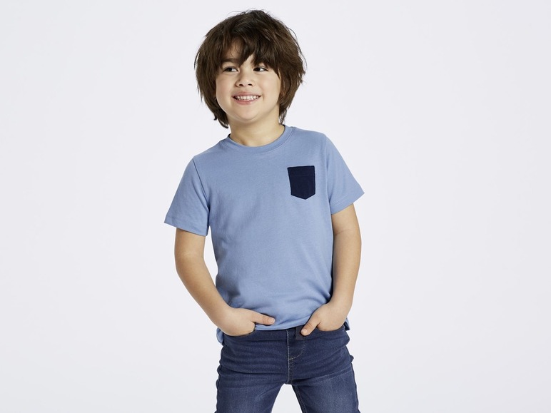 Gehe zu Vollbildansicht: LUPILU® T-Shirts Jungen, 4 Stück, weiche Single-Jersey-Qualität, hoher Bio-Baumwollanteil - Bild 4