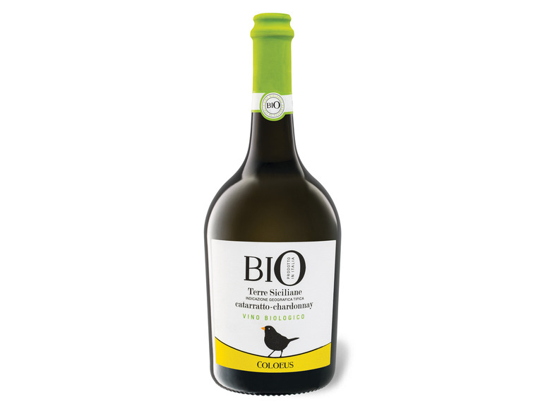 Gehe zu Vollbildansicht: Bio Coloeus Catarratto Chardonnay Terre Siciliane IGT, Weißwein 2020 - Bild 1