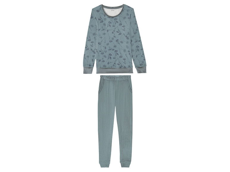 Gehe zu Vollbildansicht: esmara® Damen Pyjama, aus kuschelig weicher Nicki-Qualität - Bild 2