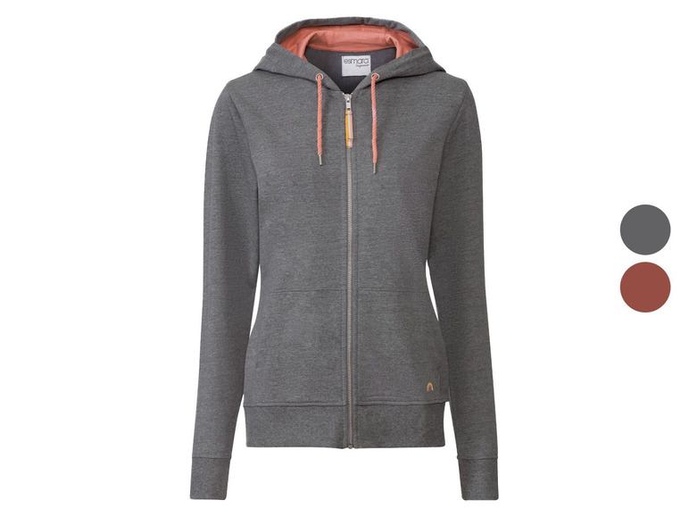 Graue Kapuzenjacke mit Reißverschluss von Esmara.