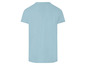 Ein hellblaues T-Shirt mit kurzen Ärmeln.