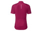 Rosa Fahrradtrikot mit kurzen Ärmeln.