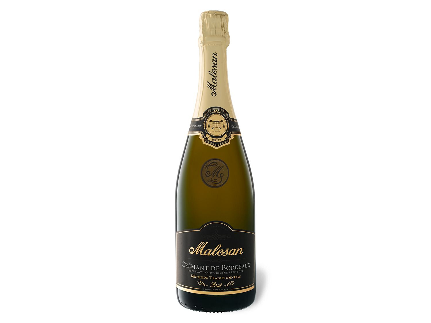 Malesan Crémant de Bordeaux AOP brut, Schaumwein | LIDL | Champagner & Sekt