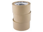 Drei Rollen braunes Klebeband von Parkside.