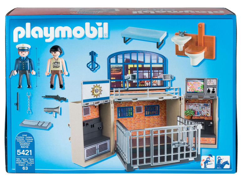 Gehe zu Vollbildansicht: Playmobil Aufklapp-Spielbox »Polizeistation« - Bild 2