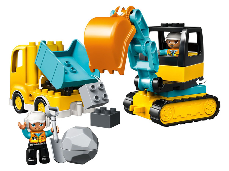 Gehe zu Vollbildansicht: LEGO® DUPLO® »Bagger und Laster«, 19-teilig - Bild 5