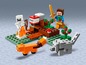 LEGO Minecraft Set mit Steve, einem Skelett, einem Wolf und einem Fuchs.