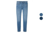 Blaue Jeans für Damen, erhältlich in zwei Farbtönen.