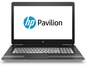 Ein schwarzer HP Pavilion Laptop mit Holzdeckel