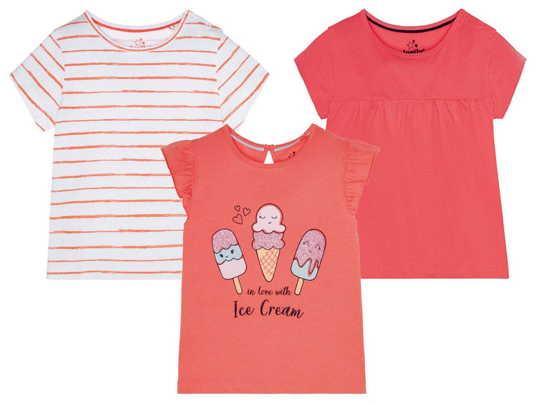 Gehe zu Vollbildansicht: lupilu 3 Kleinkinder Mädchen T-Shirts - Bild 25