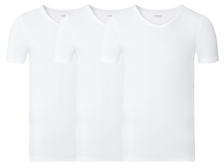 Gehe zu Vollbildansicht: LIVERGY® Unterhemd Herren, 3 Stück, aus reiner Baumwolle - Bild 8