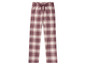 Rote karierte Pyjamahose.
