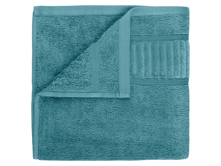 Gehe zu Vollbildansicht: Gözze Handtuch, 50 x 100 cm, reine Bio-Baumwolle, mit Bordüre und Kordelaufhänger, hochwertige Qualität - Bild 11