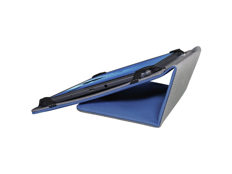 Gehe zu Vollbildansicht: Hama Tablet-Case Strap für Tablets bis 25,6 cm (10,1), Blau - Bild 4