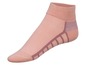 Rosa Socken mit Fußgewölbestütze.