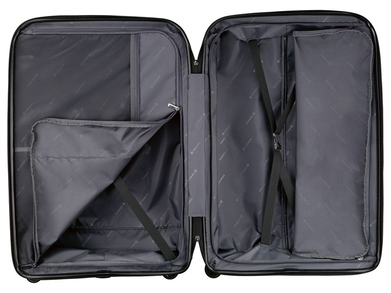 Gehe zu Vollbildansicht: TOPMOVE® Koffer, 90 L Volumen, maximal 28 kg Füllgewicht, mit 4 Rollen, schwarz - Bild 5