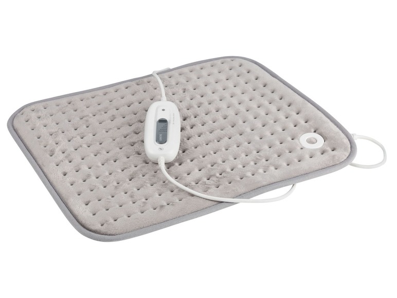 Elektrische Heizdecke mit Thermostat und Kabel.