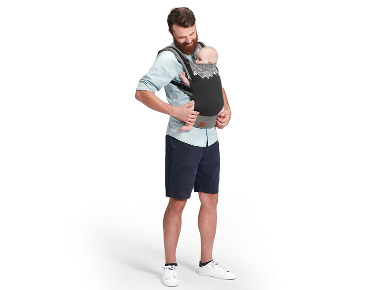 Gehe zu Vollbildansicht: Kinderkraft Babytrage »Milo«, vor dem Bauch & auf dem Rücken tragbar, ergonomisches Design - Bild 17
