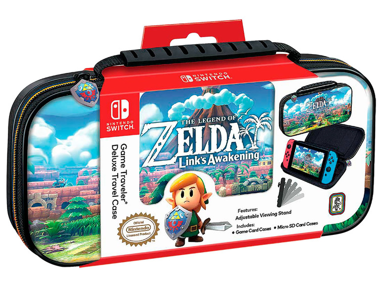 Gehe zu Vollbildansicht: Bigben Nintendo Switch Travel Case, Transporttasche inkl. 1x4-Spiele-Game-Box, 1x 2-Micro-SD-Card-Box - Bild 4