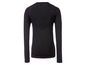 Schwarzes Sport-Unterhemd mit langen Ärmeln.
