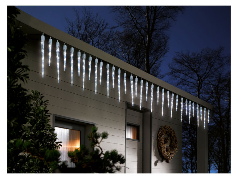 Gehe zu Vollbildansicht: Livarno Home Eiszapfenvorhang, mit 128 LEDs - Bild 6