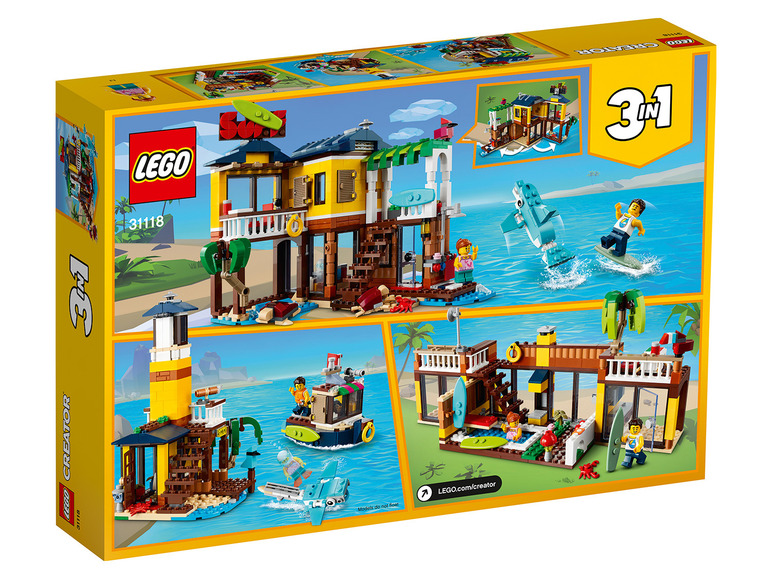 Gehe zu Vollbildansicht: LEGO® Creator 31118 »Surfer-Strandhaus« - Bild 2