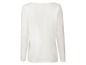 Weißes Langarmshirt für Damen.
