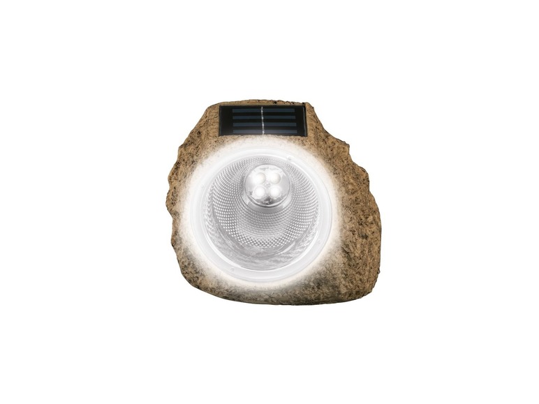 Gehe zu Vollbildansicht: LIVARNO LUX® Solarsteinleuchte, in Stein-Optik, mit Solarpanel, Akku, witterungsbeständig - Bild 8