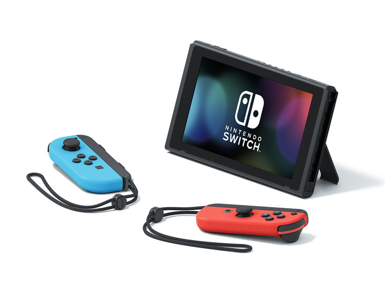 Gehe zu Vollbildansicht: Nintendo Switch Konsole, mit Joy-Con-Controllern, in Neonfarben - Bild 9