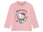 Rosa Langarmshirt mit Hello Kitty Aufdruck.