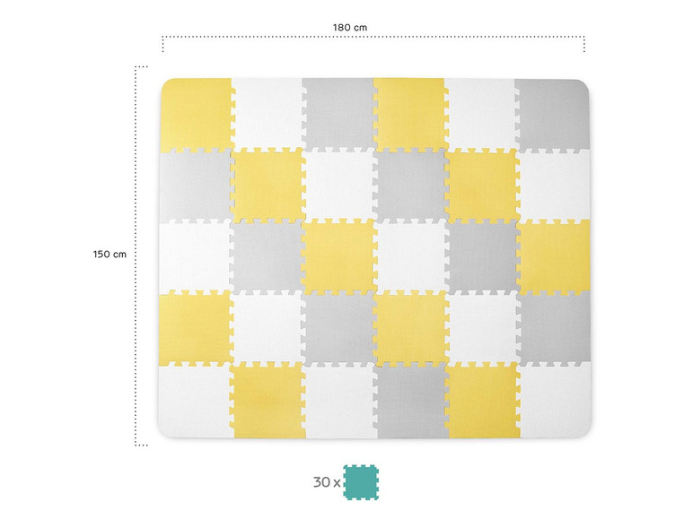 Gehe zu Vollbildansicht: Kinderkraft Puzzlematte »LUNO«, Spielmatte mit 30 Teilen - Bild 3