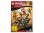 Lego Ninjago DVD mit Ninjago Figuren und einem Drachen.
