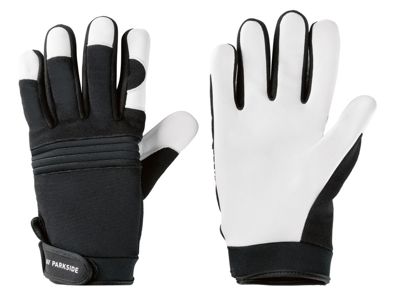 Go to full screen view: PARKSIDE® winter work gloves hybrid full leather - Image 1