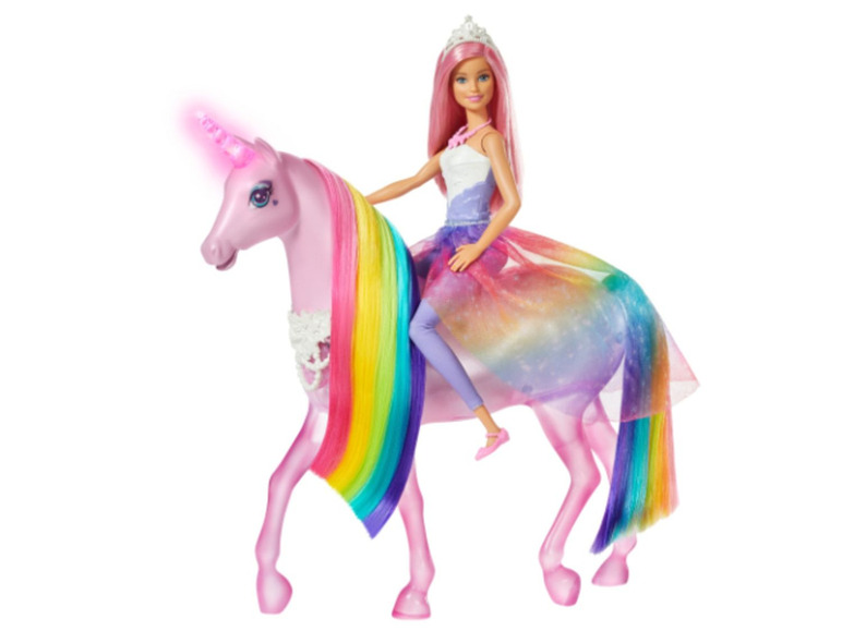 Gehe zu Vollbildansicht: Barbie »Dreamtopia Magisches Zauberlicht Einhorn«, mit Barbie und Zubehör, ab 3 Jahren - Bild 4