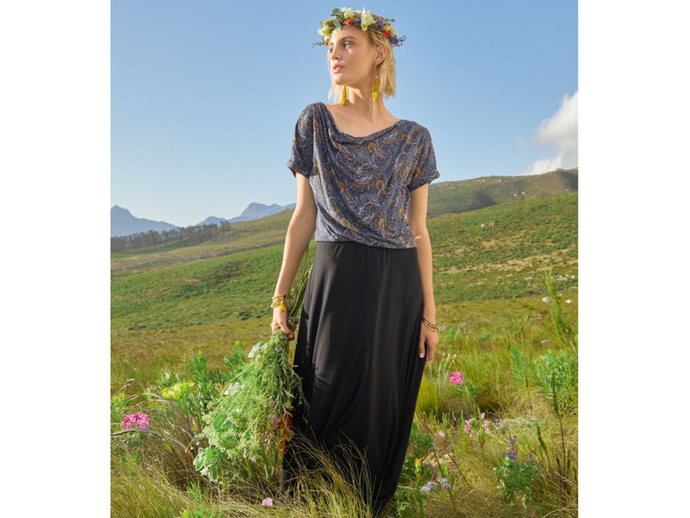 Gehe zu Vollbildansicht: ESMARA® T-Shirt Damen, aus Viskose und Elasthan - Bild 9