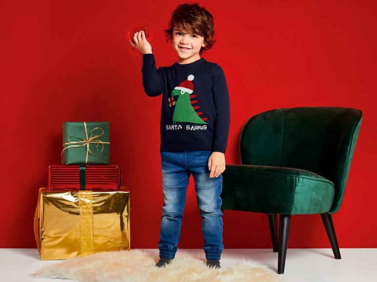 Gehe zu Vollbildansicht: LUPILU® Kleinkinder Jungen Weihnachtspullover - Bild 10