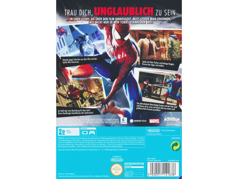 Gehe zu Vollbildansicht: Activision Blizzard Deutschlan The Amazing Spider-Man 2 - Konsole WI-U - Bild 2
