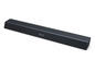 Ein schwarzer Soundbar mit Dolby Atmos Technologie.