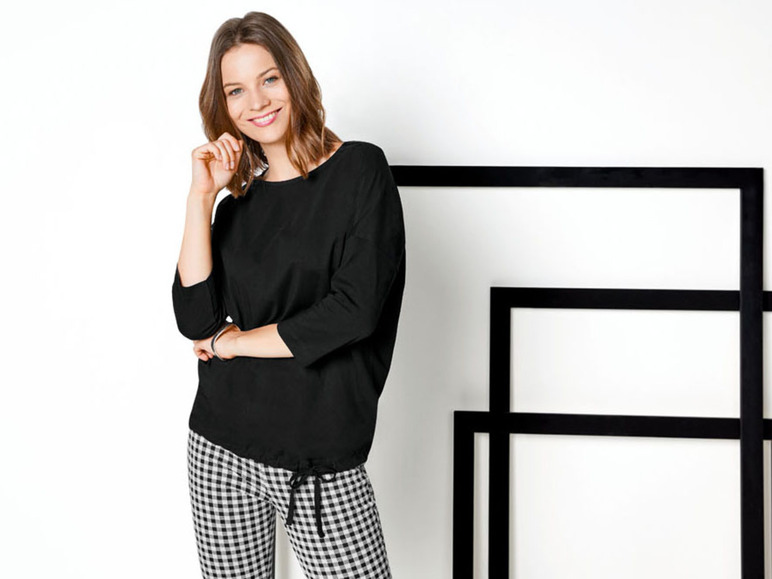 Gehe zu Vollbildansicht: esmara® Damen Shirt, leger geschnitten, aus reiner Baumwolle - Bild 6