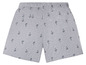 Graue Shorts mit Palmenmuster