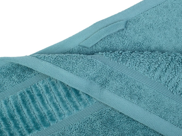 Gehe zu Vollbildansicht: Gözze Handtuch, 50 x 100 cm, reine Bio-Baumwolle, mit Bordüre und Kordelaufhänger, hochwertige Qualität - Bild 13