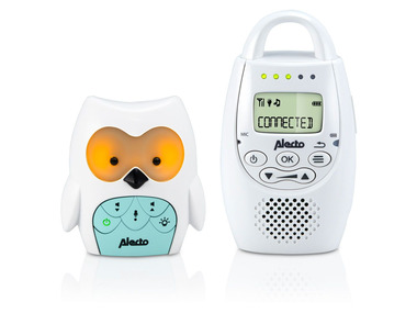 Alecto DBX-84 ""DECT Babyphone Eule, weiß/minze