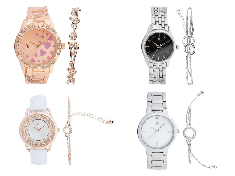 Gehe zu Vollbildansicht: AURIOL® Armbanduhr Damen, mit Metallgehäuse - Bild 1