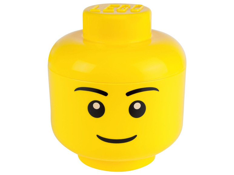 Gehe zu Vollbildansicht: LEGO® Aufbewahrungsbox, in Legokopf-Form, 2-teilig - Bild 8