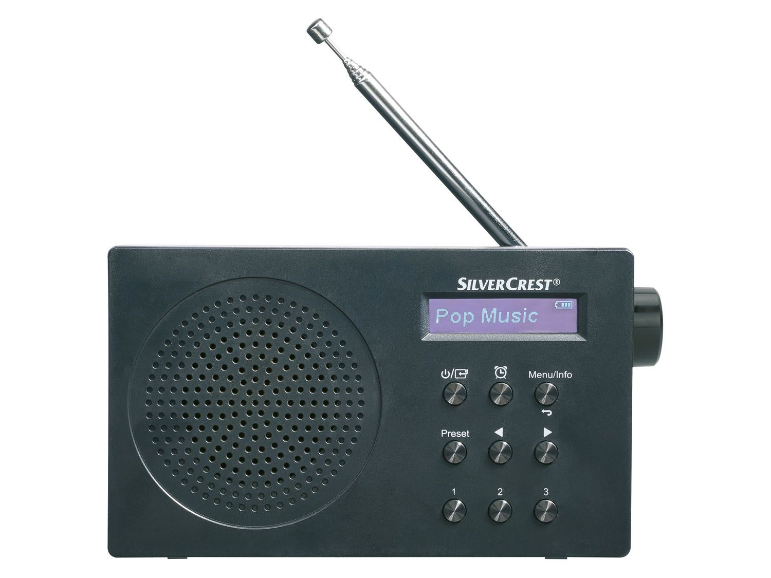 Silvercrest FM-UKW Scan Radio Taschenradio LC-Display mit Kopfhörer Weiss Neu 