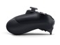 Schwarzer PlayStation-Controller, seitliche Ansicht.