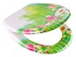 Toilettensitz mit Blumenmuster
