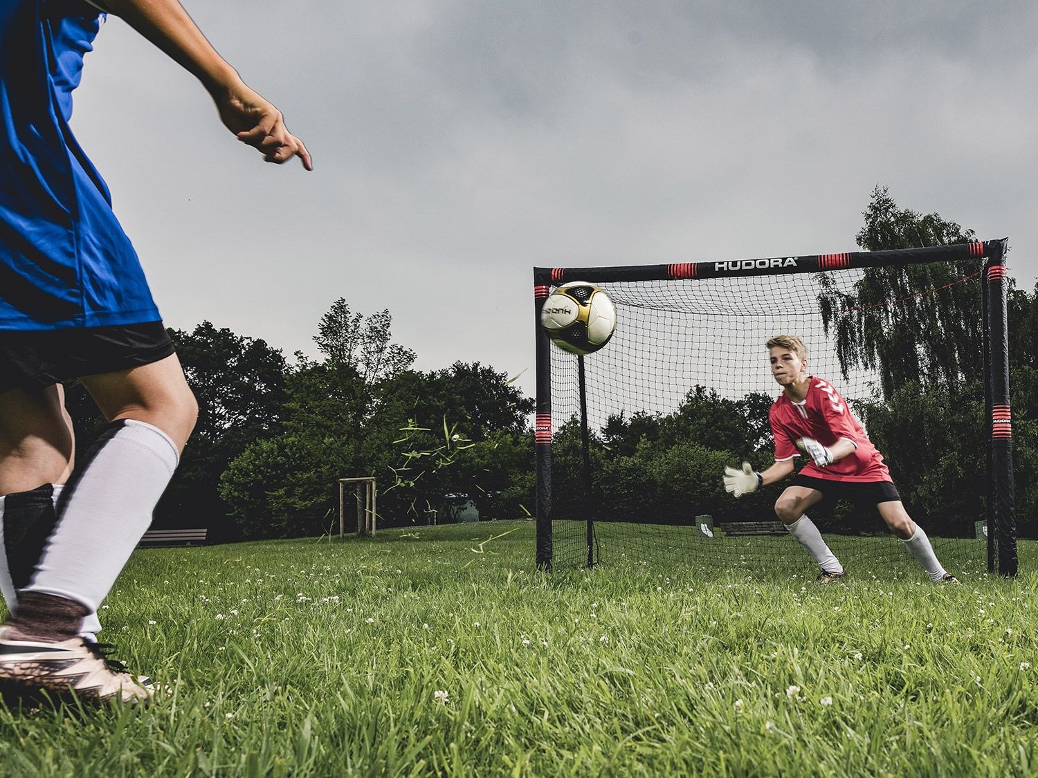 HUDORA Fußballtor Pro Tect Fußball Tor für Kinder und Erwachsene Sport Outdoor✅ 